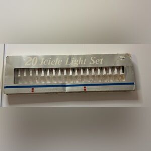 Vintage multicolor icicle lights string